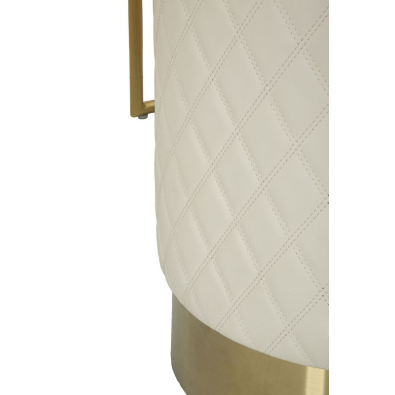 Toeletta Sharon Panna Con Puff cm 120x40x75 (misura Puff ø36x39)