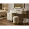Toeletta Sharon Panna Con Puff cm 120x40x75 (misura Puff ø36x39)