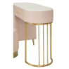 Toeletta Sharon Rosa Con Puff cm 120x40x75 (misura Puff ø36x39)