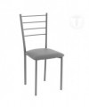 Sedia Just in pelle sintetica- set da 4 grigio