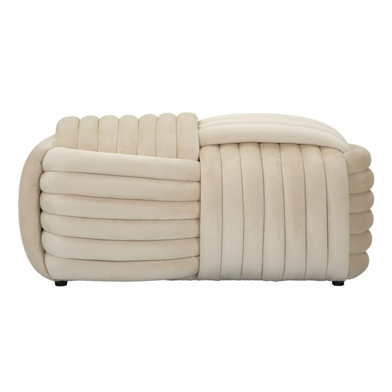 Panca Softy Crema cm 90x45x45