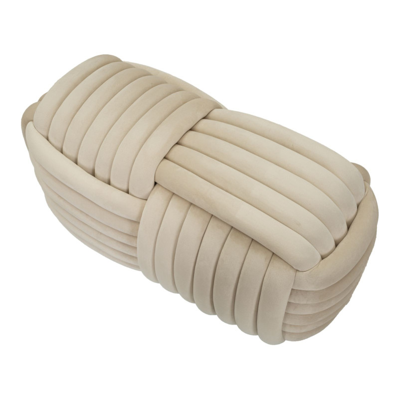 Panca Softy Crema cm 90x45x45