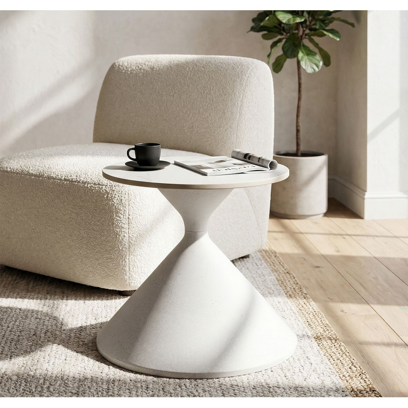 Tavolinetto White cm ø 42x40