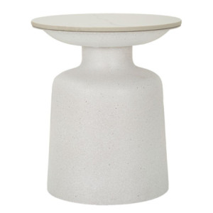 Tavolinetto White Fush cm ø 40x47