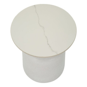 Zoom Tavolinetto White Fush cm ø 40x47