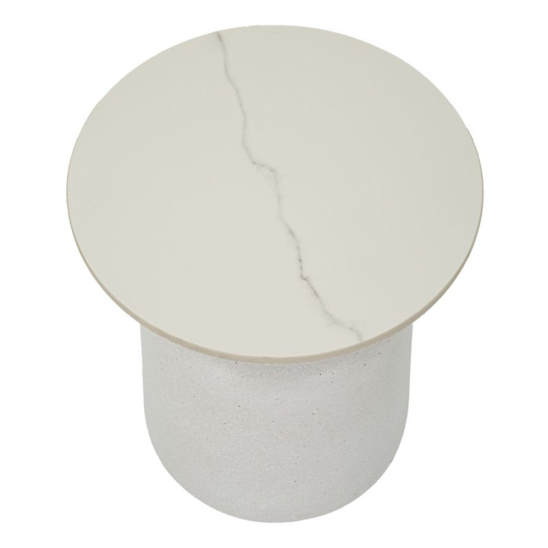 Tavolinetto White Fush cm ø 40x47