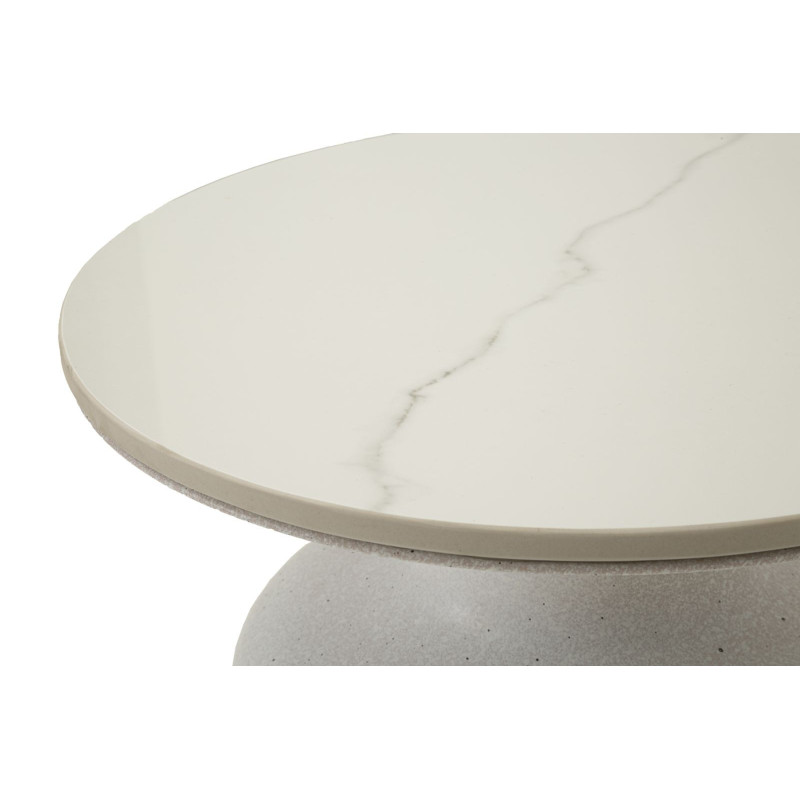 Tavolinetto White Fush cm ø 40x47