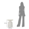Tavolinetto White Fush cm ø 40x47