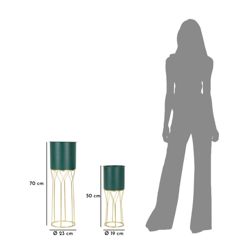 Grent Stand Set 2 Pz 23x70 cm | Fioriere e Vasi | Levante Sh