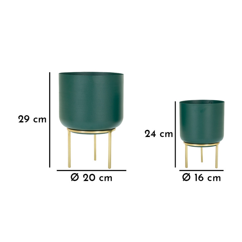 Grent Set 2 Pz 20x29 cm | Fioriere e Vasi | Levante Shop