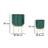 Grent Set 2 Pz 20x29 cm | Fioriere e Vasi | Levante Shop