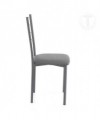 Sedia Just in pelle sintetica- set da 4 grigio
