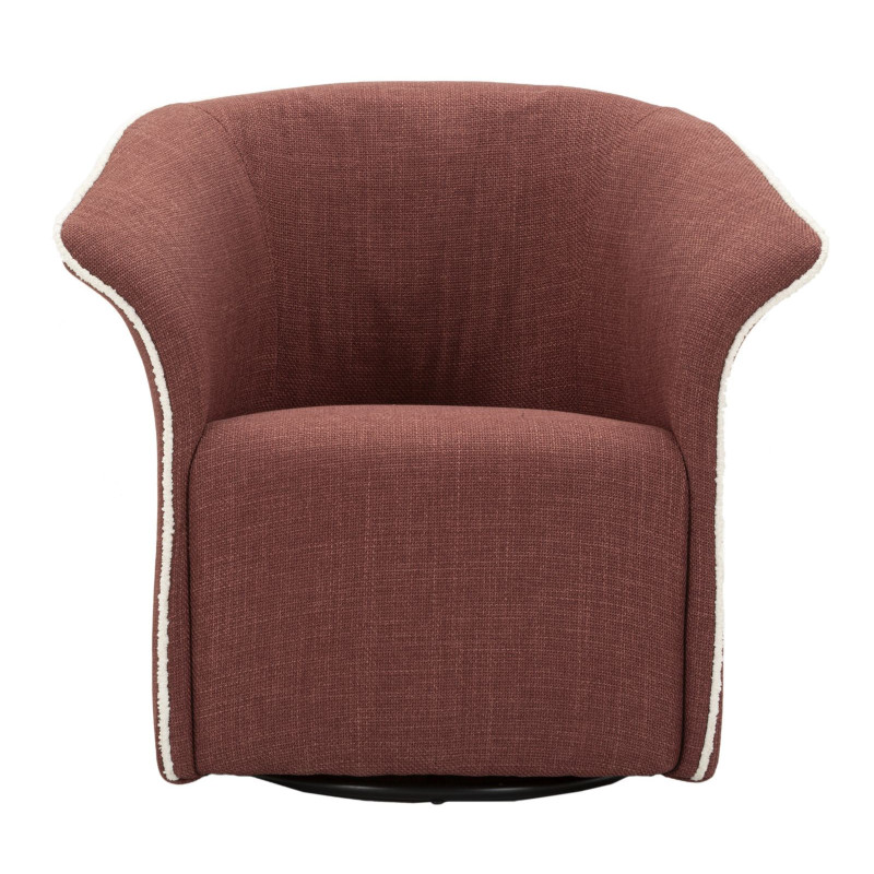 Poltrona Girevole Siena Bordeaux cm 83,5x66x80 (seduta Altezza cm 42)