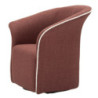 Poltrona Girevole Siena Bordeaux cm 83,5x66x80 (seduta Altezza cm 42)