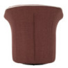 Poltrona Girevole Siena Bordeaux cm 83,5x66x80 (seduta Altezza cm 42)
