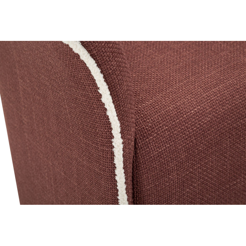 Poltrona Girevole Siena Bordeaux cm 83,5x66x80 (seduta Altezza cm 42)