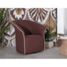 Poltrona Girevole Siena Bordeaux cm 83,5x66x80 (seduta Altezza cm 42)