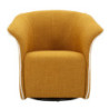 Poltrona Girevole Siena Senape cm 83,5x66x80 (seduta Altezza cm 42)