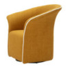 Poltrona Girevole Siena Senape cm 83,5x66x80 (seduta Altezza cm 42)