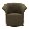 Poltrona Girevole Siena Verde cm 83,5x66x80 (seduta Altezza cm 42)