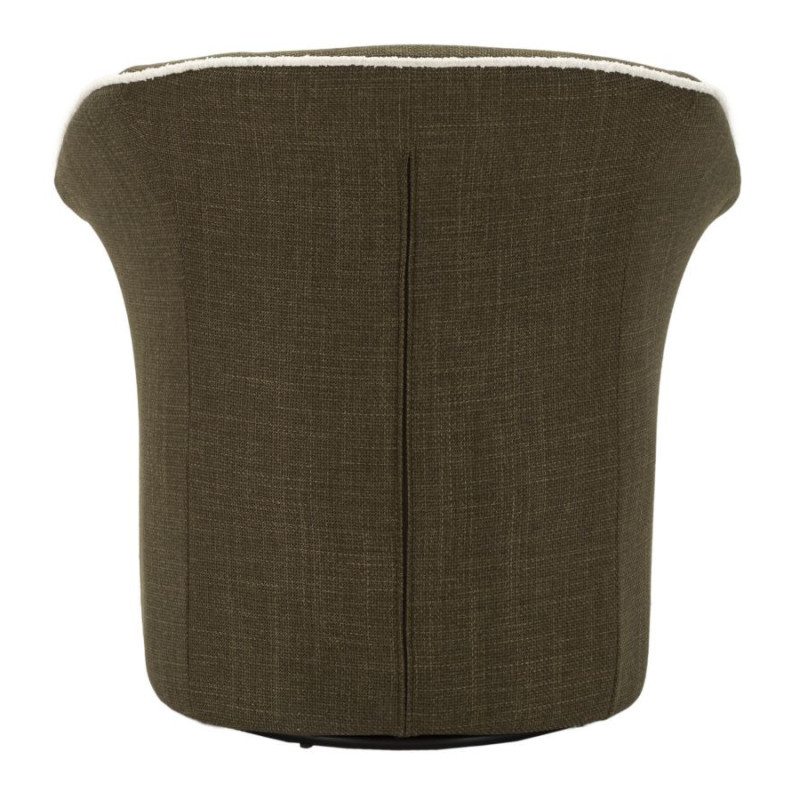 Poltrona Girevole Siena Verde cm 83,5x66x80 (seduta Altezza cm 42)