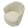 Poltrona Girevole Torino Crema cm 70x72x75 (altezza Seduta cm 44,5)
