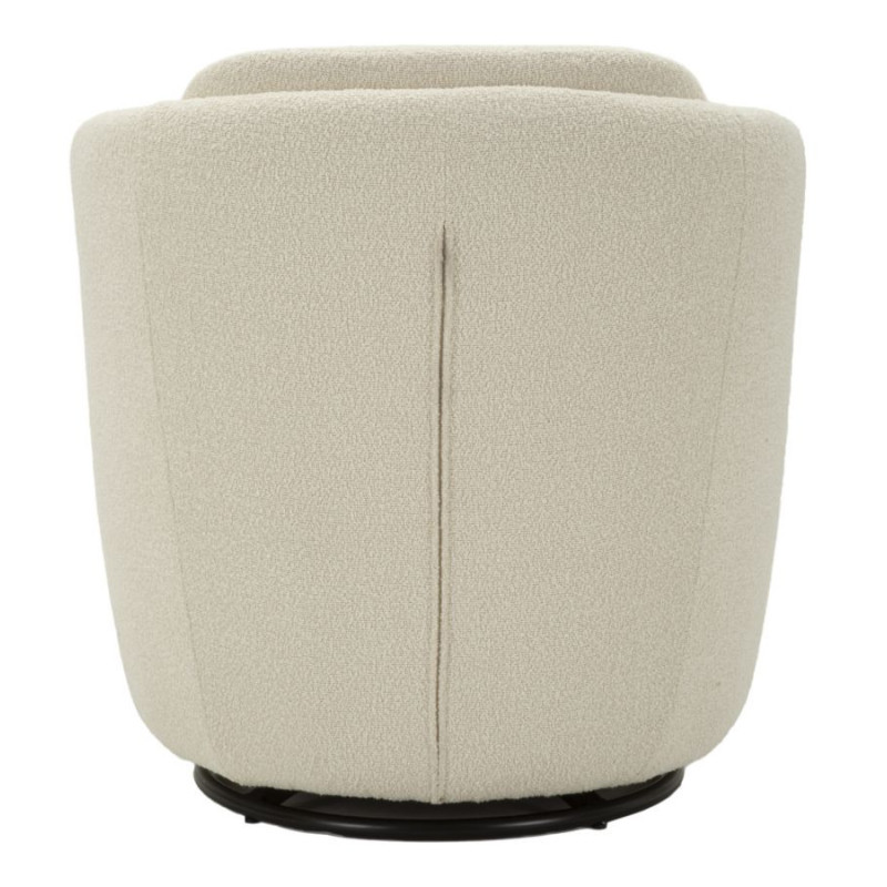 Poltrona Girevole Torino Crema cm 70x72x75 (altezza Seduta cm 44,5)