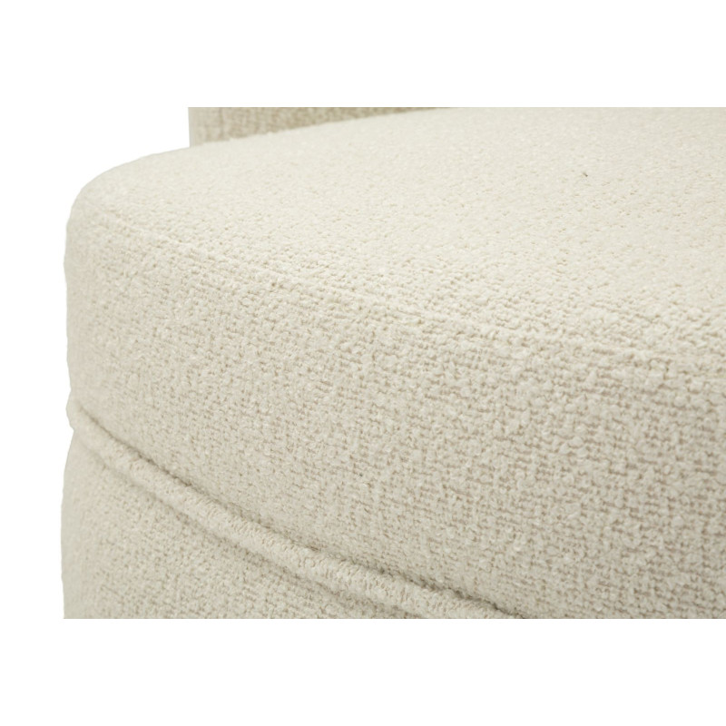 Poltrona Girevole Torino Crema cm 70x72x75 (altezza Seduta cm 44,5)