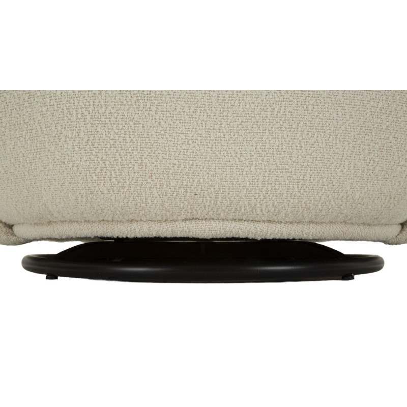 Poltrona Girevole Torino Crema cm 70x72x75 (altezza Seduta cm 44,5)