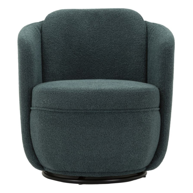 Poltrona Girevole Torino Ottanio cm 70x72x75 (altezza Seduta cm 44,5)