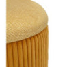 Puff Con Contenitore Bolzano Senape Set 2 Pz cm ø 38x38-32x28