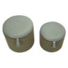 Puff Con Contenitore Bolzano Verde Set 2 Pz cm ø 38x38-32x28