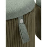 Puff Con Contenitore Bolzano Verde Set 2 Pz cm ø 38x38-32x28