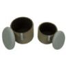 Puff Con Contenitore Bolzano Verde Set 2 Pz cm ø 38x38-32x28