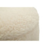 Puff Con Contenitore Saint-moritz Crema Set 2 Pz cm ø 40x47-32x38