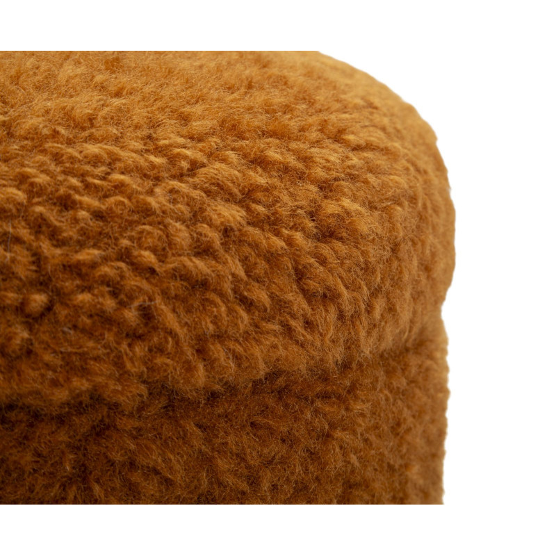 Puff Con Contenitore Saint-moritz Marrone Set 2 Pz cm ø 40x47-32x38