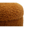 Puff Con Contenitore Saint-moritz Marrone Set 2 Pz cm ø 40x47-32x38