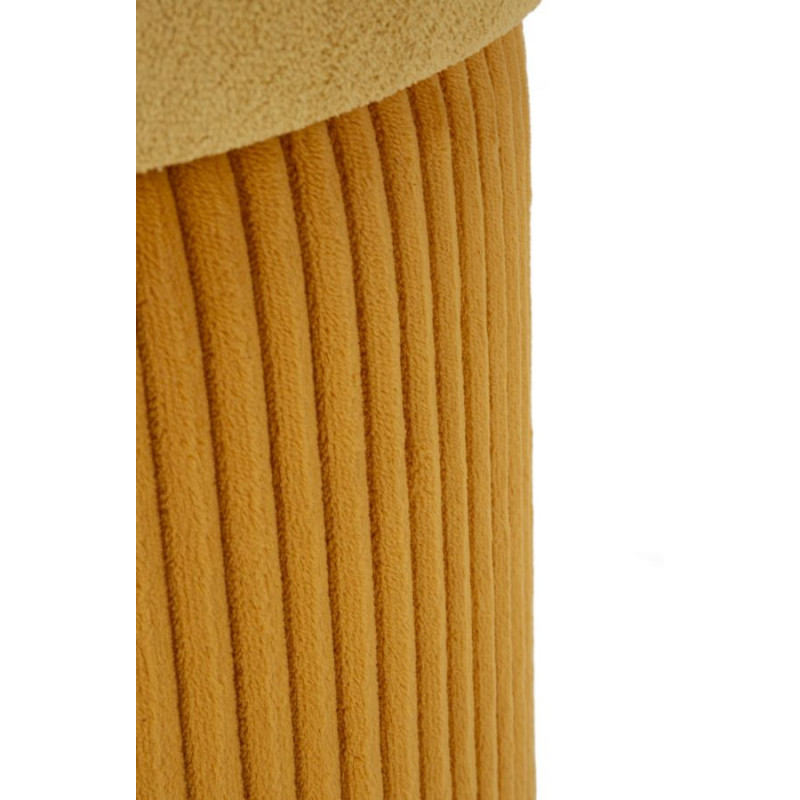 Puff Con Contenitore Aspen Senape Set 2 Pz cm ø 42x44-35x37