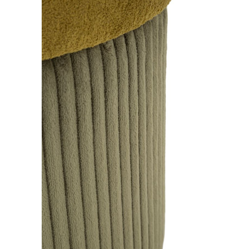 Puff Con Contenitore Aspen Verde Set 2 Pz cm ø 42x44-35x37