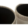 Puff Con Contenitore Cortina Crema Set 3 Pz cm ø 40,5x49,5-35x42-31x38