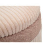 Puff Con Contenitore Cortina Rosa Set 3 Pz cm ø 40,5x49,5-35x42-31x38