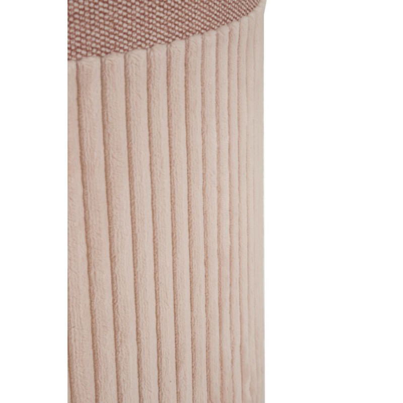 Puff Con Contenitore Cortina Rosa Set 3 Pz cm ø 40,5x49,5-35x42-31x38