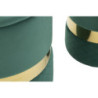 Puff Con Contenitore Sheffild Verde Set 2 Pz cm ø 37x42-28x35