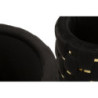 Puff Con Contenitore Shanty Nero Set 2 Pz cm ø 37x42-28x35