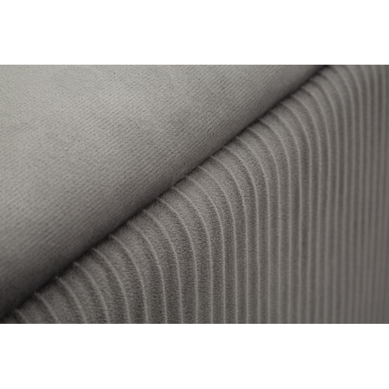 Panca Con Contenitore E Sgabelli Shopy Grigia Set 3 Pz cm 80x37x42-29x35