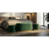 Panca Con Contenitore E Sgabelli Shopy Verde Set 3 Pz cm 80x37x42-29x35