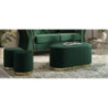 Panca Con Contenitore E Sgabelli Shopy Verde Set 3 Pz cm 80x37x42-29x35