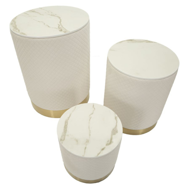 Espositore Con Contenitore Shop Set 3 Pz cm ø 60x80-50x60-40x40