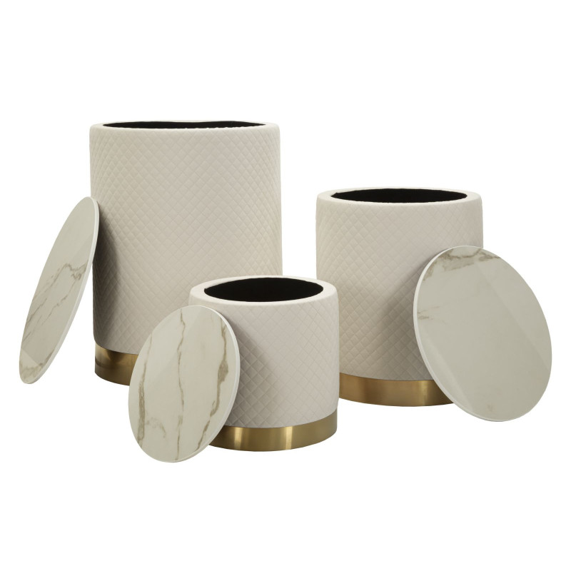 Espositore Con Contenitore Shop Set 3 Pz cm ø 60x80-50x60-40x40