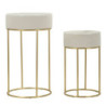 Tavolinetti Alti Wedding Rotondi Set 2 Pz cm ø 50x90-40x70